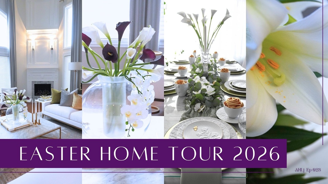 Easter Home Tour 2026 | Simple Neutral Spring Decor  #easterhometour, #springdecor, #neutraldecor,
