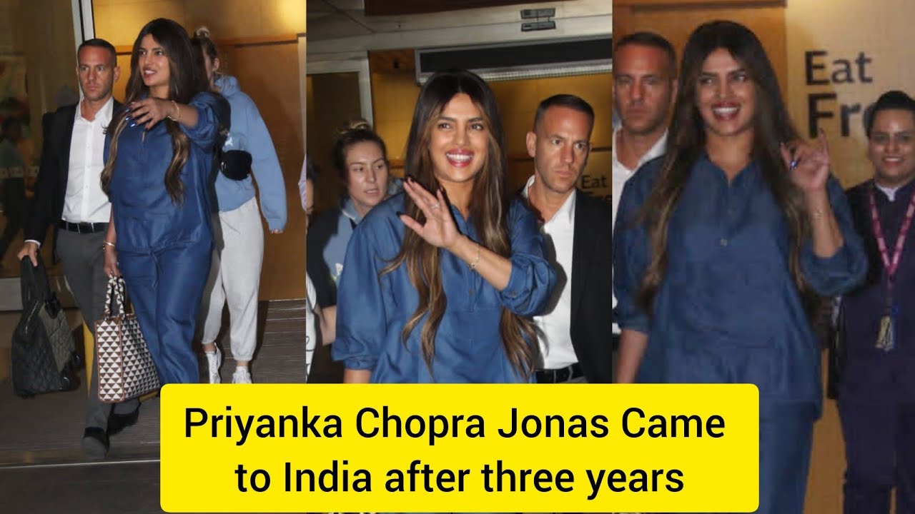Priyanka Chopra Jonas Arrived At Mumbai Airport  ✈️❤️ After 3 Year 🎉