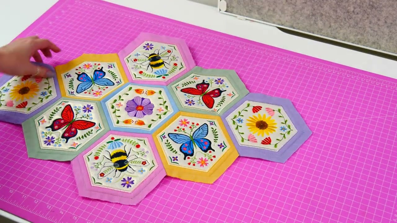 The Secret to Perfect Y-Shaped Hexagon Seams: The Ultimate Spring Hexagon Runner Tutorial!