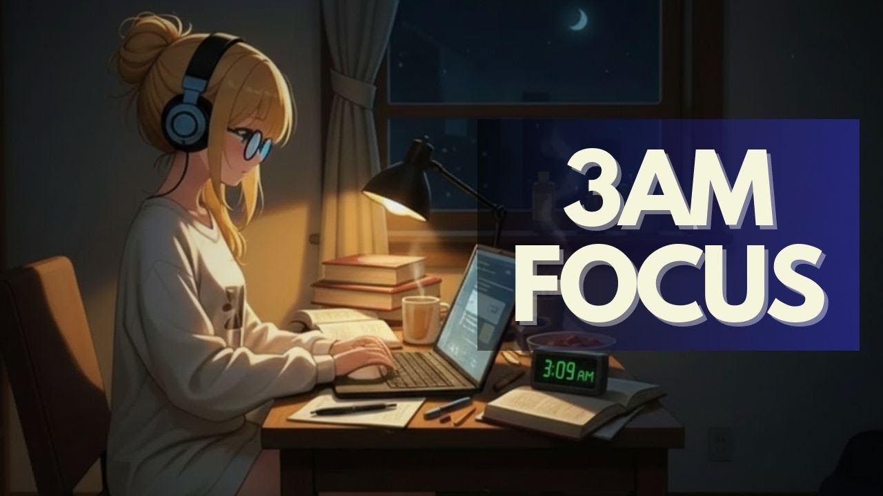 Late Night Grind 🌙 Lofi Hip Hop Radio for Intense Focus 24/7 Live