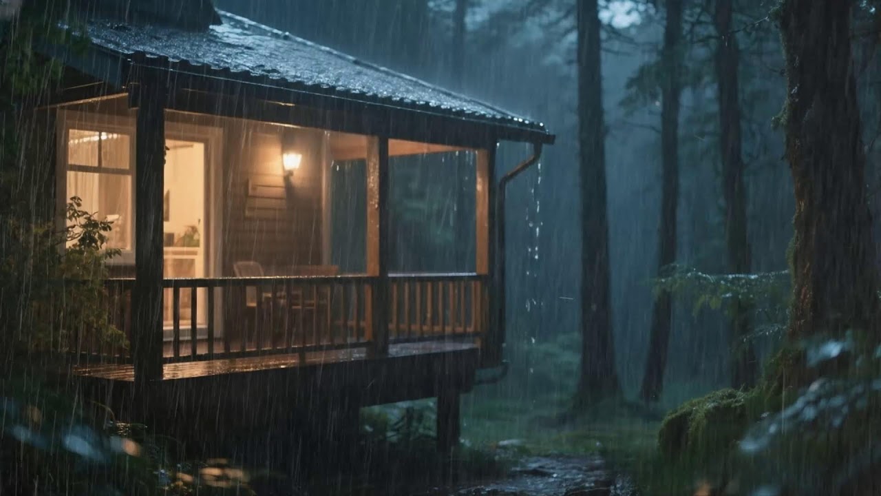 Super Heavy Rain To Sleep Immediately - Night Rain for Calm Brain