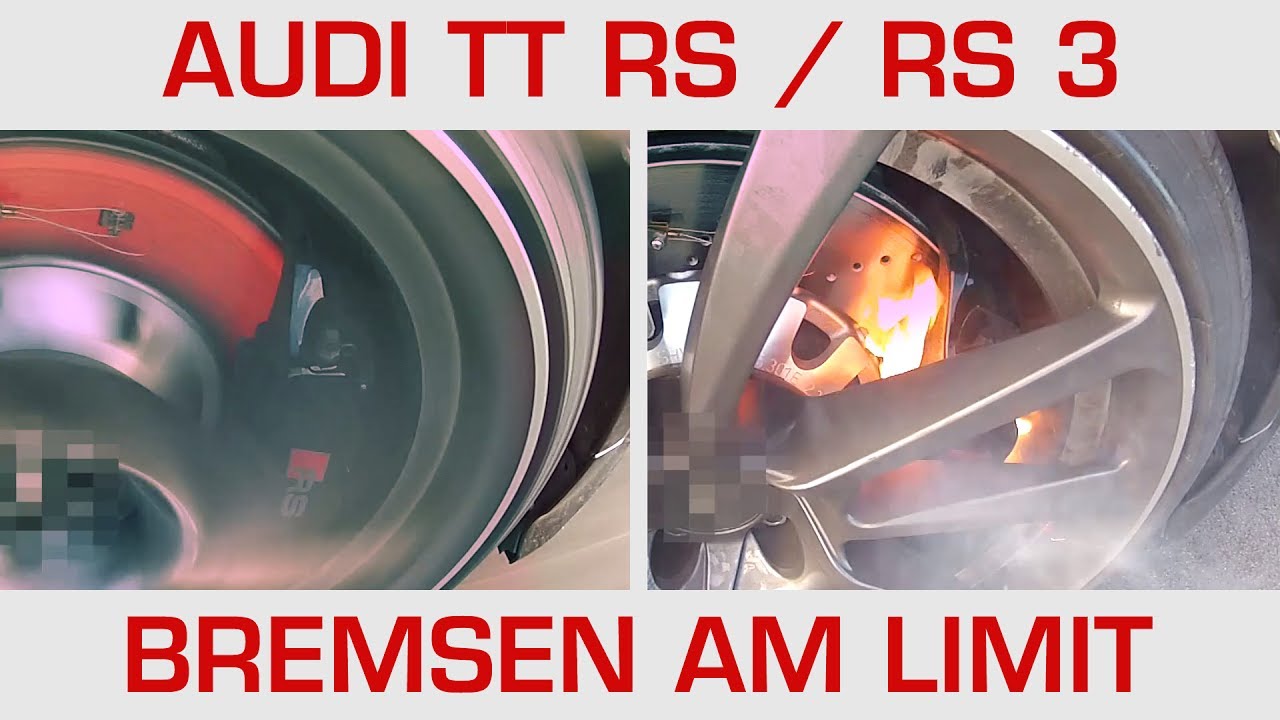 Audi TT RS/ RS3 Bremsen am Limit (11x 0-200-0)