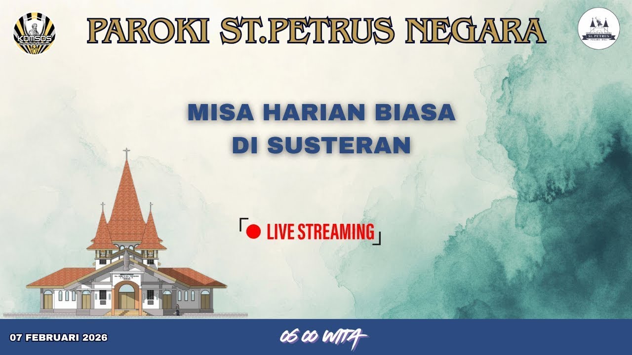 MISA HARIAN BIASA DI BIARA SUSTERAN 06 FEBRUARI 2026 / PKL 06.00 WITA