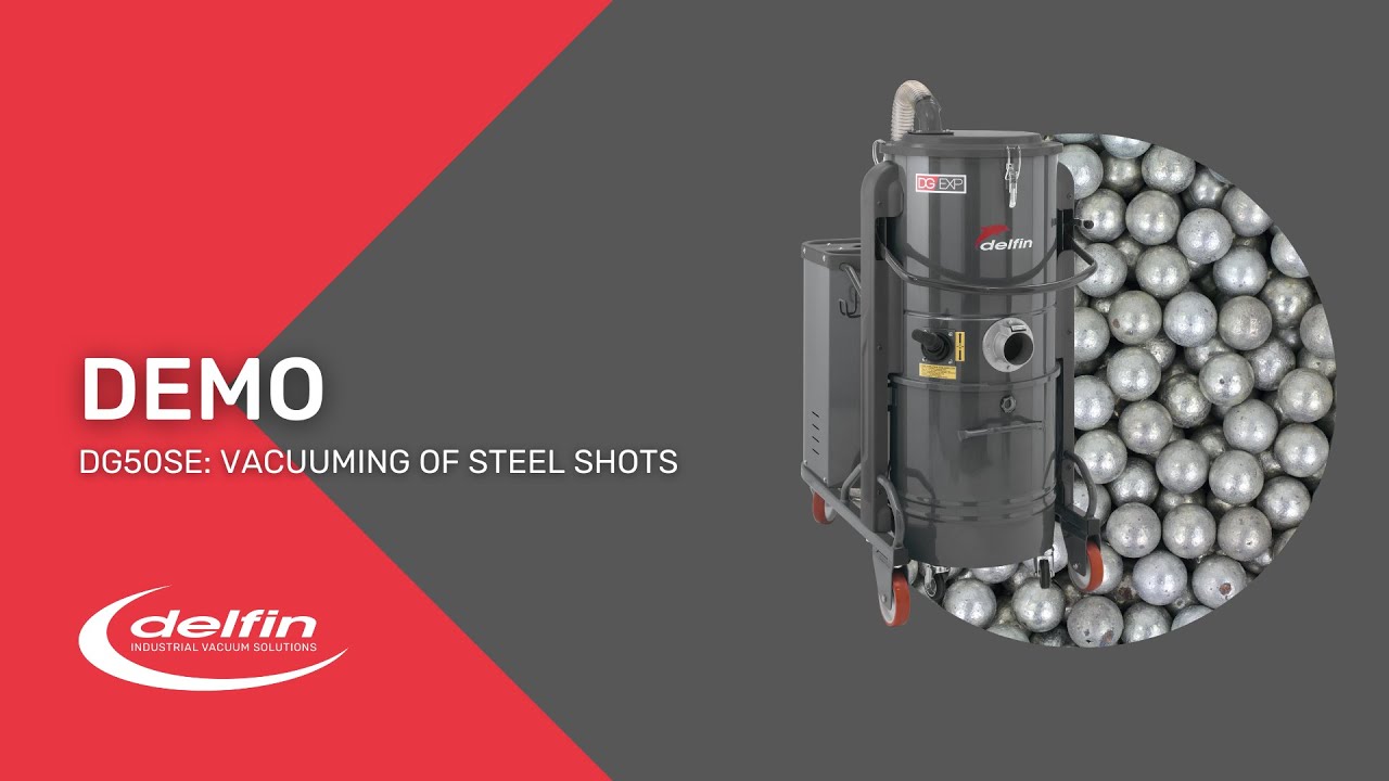 DEMO: vacuuming steel shots with a DG50SE against gravity 👀