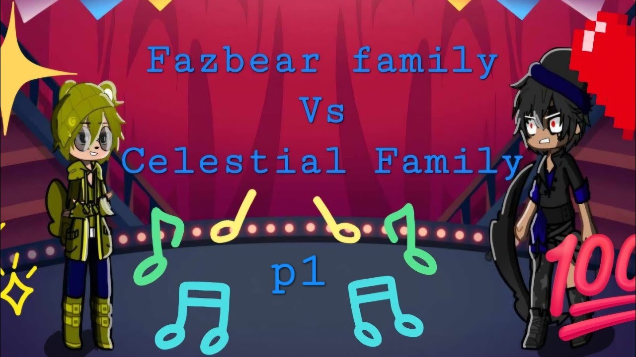 fazbears vs Celestials part 1 singing battle(My_fandom-gacha 2k+ special) @SunMoonShow