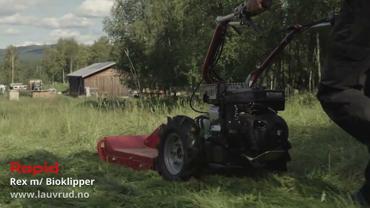 Rapid Rex Tohjulstraktor med Bioklipper