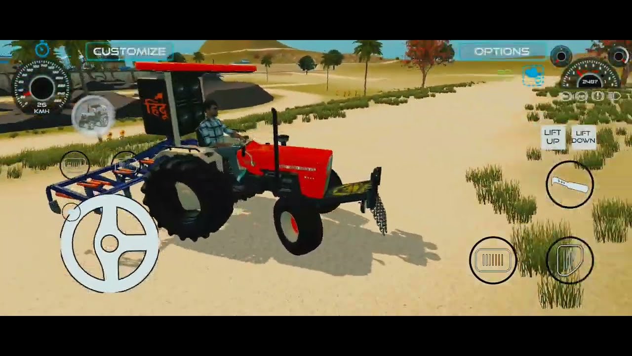 Swaraj tractor 855 k sath farming