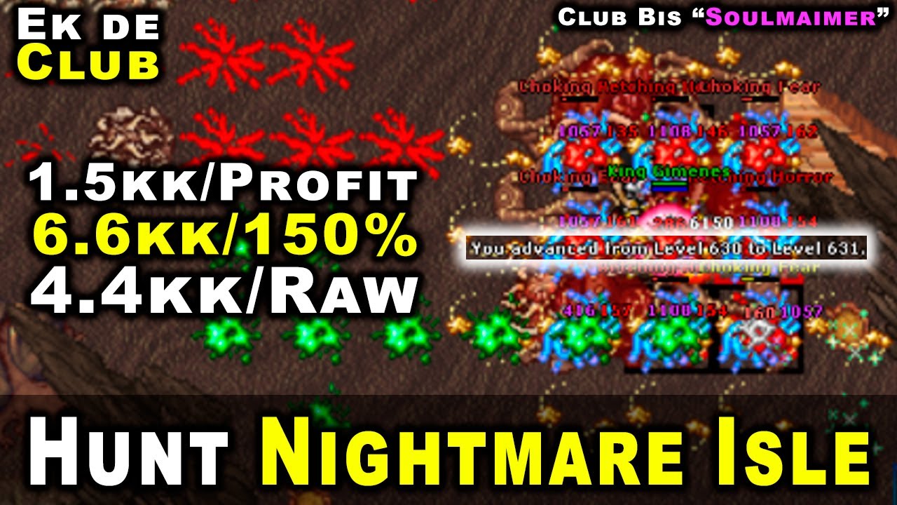 😎Ek de Club/Soulmaimer (600+) 😎 - Hunt Nightmare Isle - Roshamuul em outra dimensão✌🤑