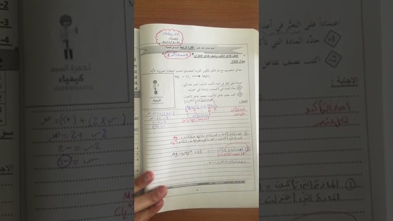 الحصة 4 : نصف تفاعل التأكسد والاختزال والعامل المؤكسد والعامل المختزل