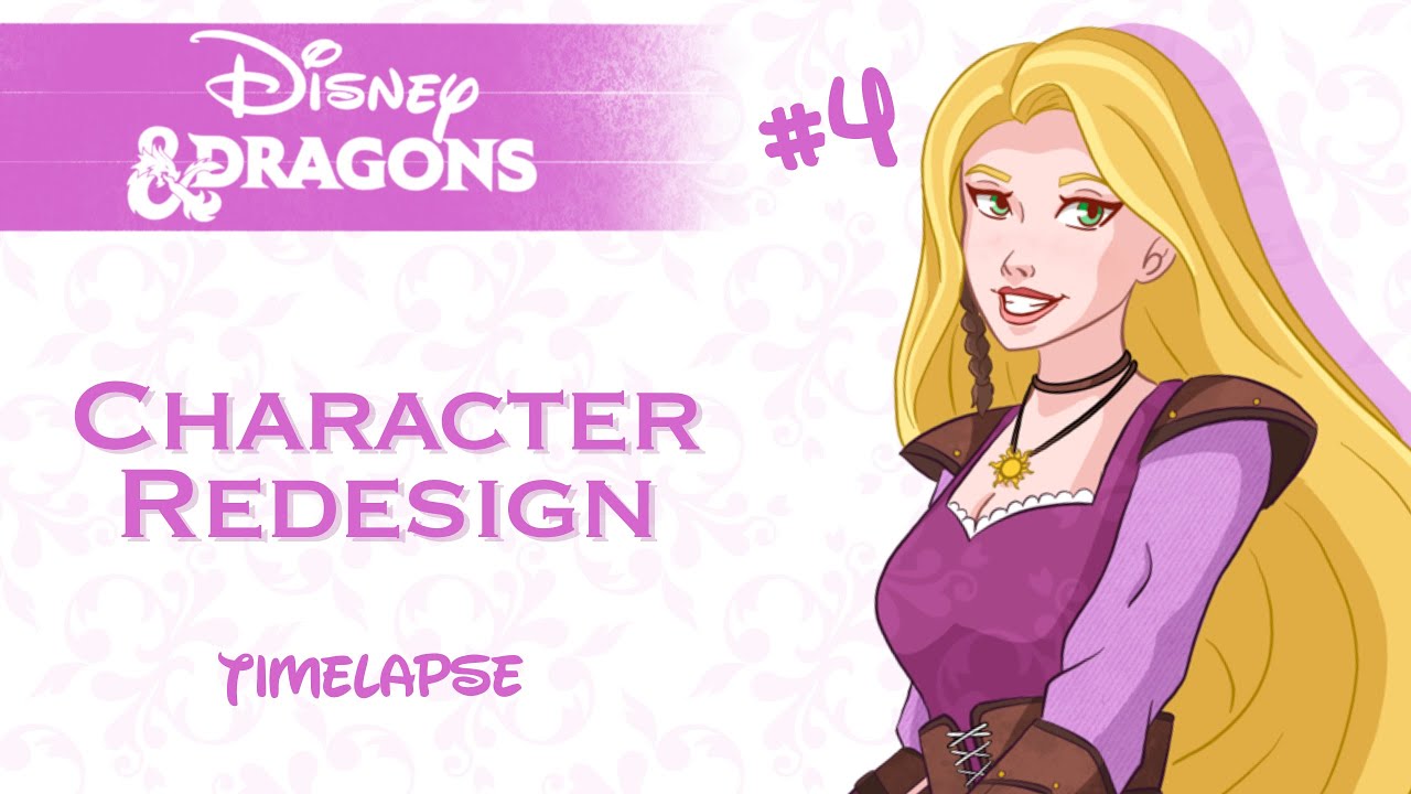 Rapunzel as a DnD Character 💇&zwj;♀️ | Disney & Dragons | Procreate Timelapse