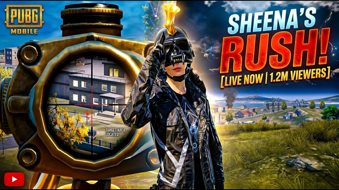 🔴SHEENA LIVE  RUSH GAMEPLAY #pubg #pubgmobile #pubgstreamer #streamer