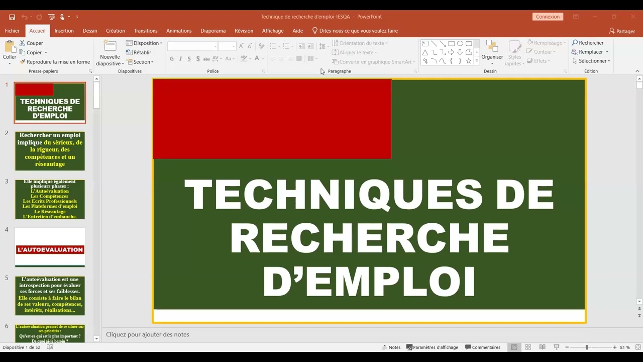 Technique de Recherche d'emploi