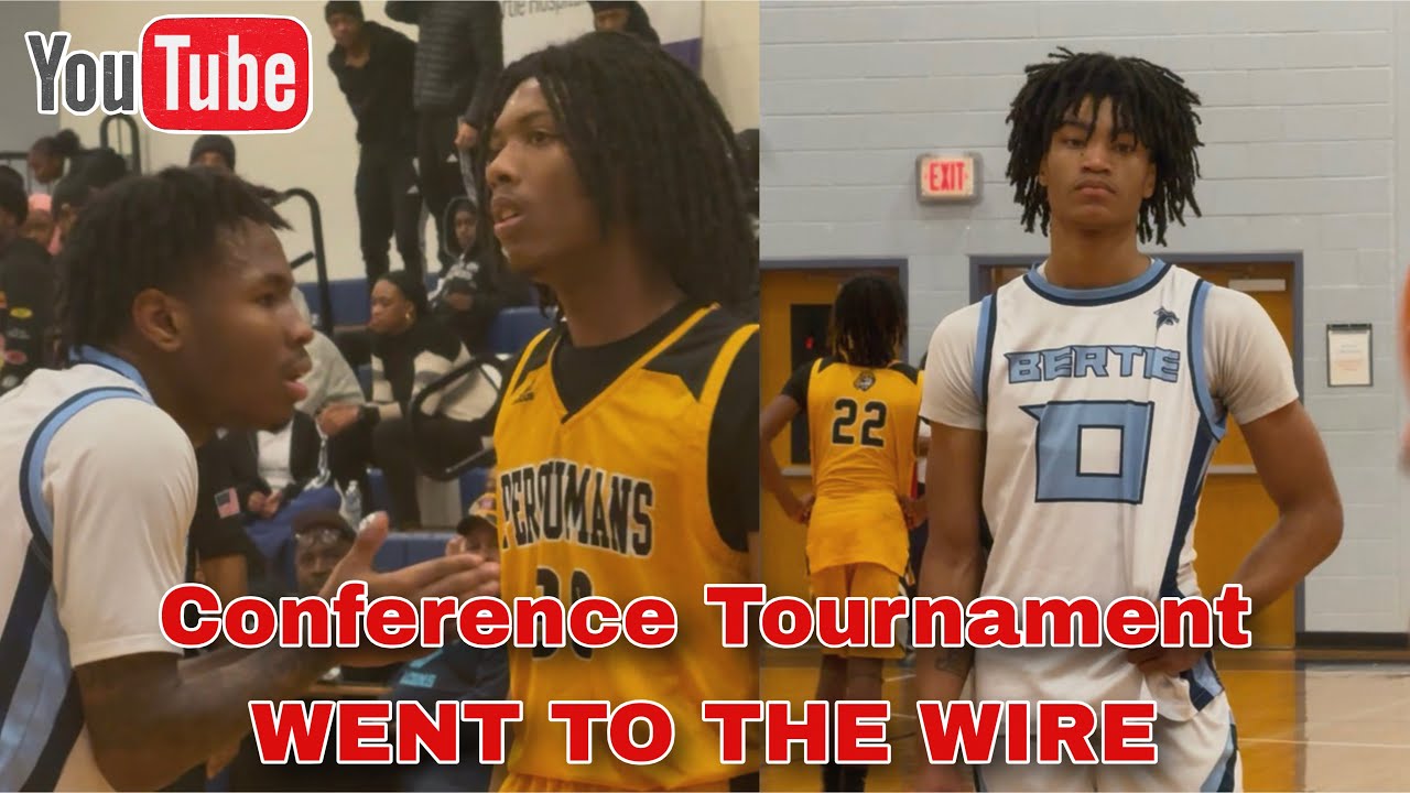 Conference Tournament WENT TO THE WIRE! Bertie vs Perquimans Varsity Boys 