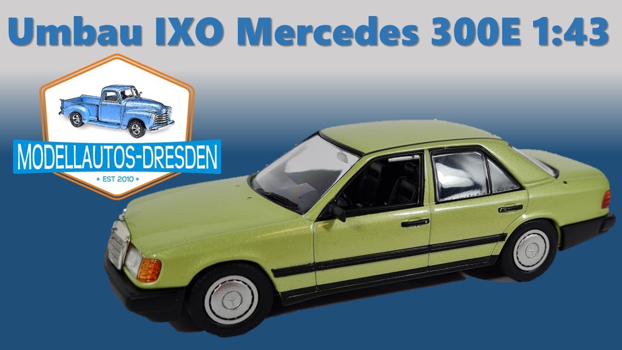 Modellauto Restauration #125 Mercedes 300E von ixo im Maßstab 1:43 Lackierung