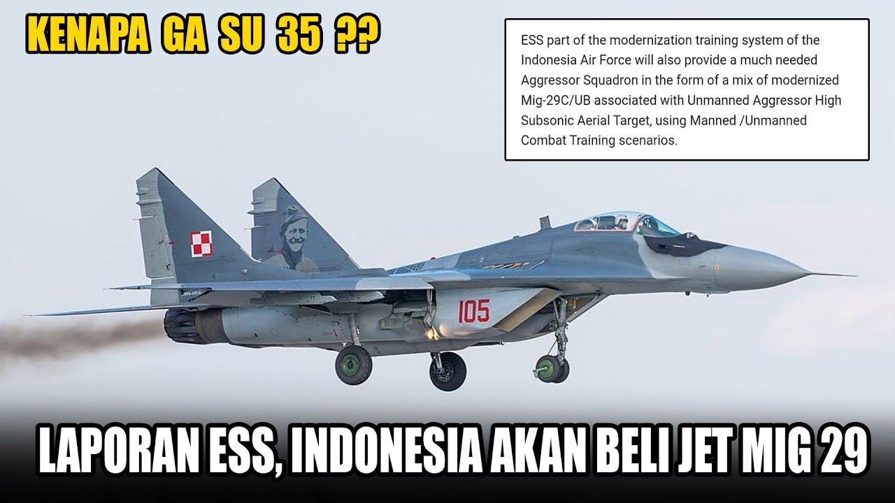 Indonesia Akan membangun Skadrone Aggresor MIG 29