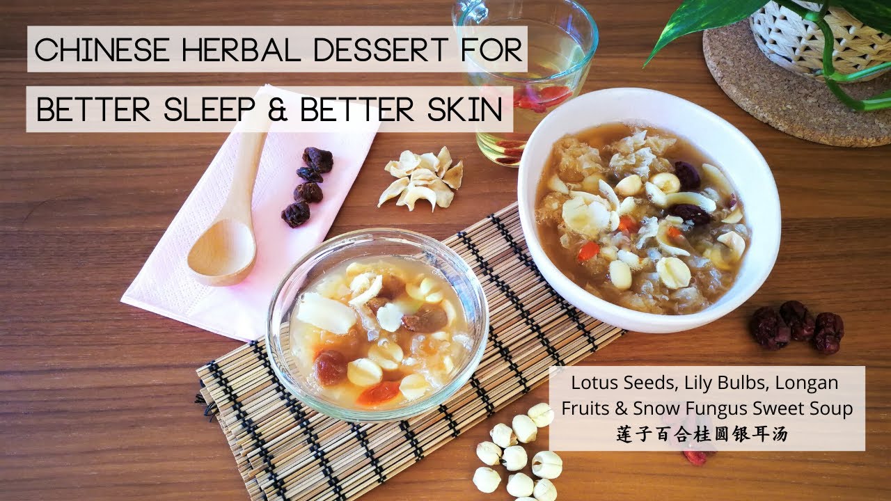 Chinese Herbal Dessert Soup (with snow fungus) for Better Sleep & Better Skin | Dairy & Gluten-free
