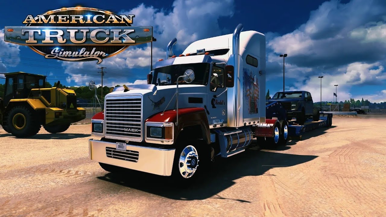ATS - Transporto Un Chasis De Camioneta Desde Tyler Hasta McAlester Con El Mack CHU316