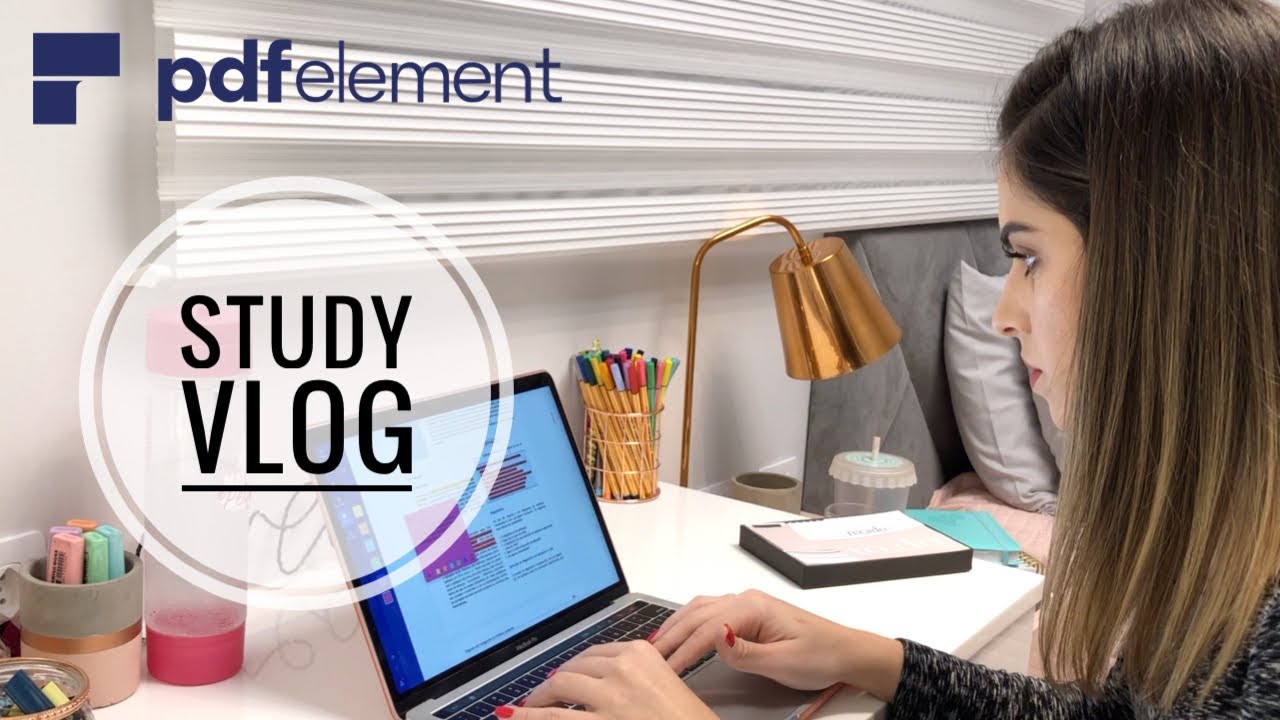 STUDY VLOG: ESTUDANDO COM EDITOR DE PDF (PDFelement) | Julia Pabis