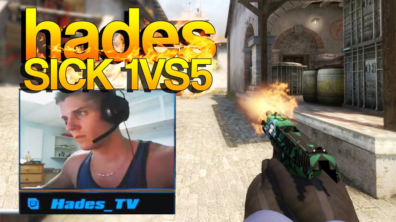 CS:GO - Hades SICK 1vs5 on Stream!