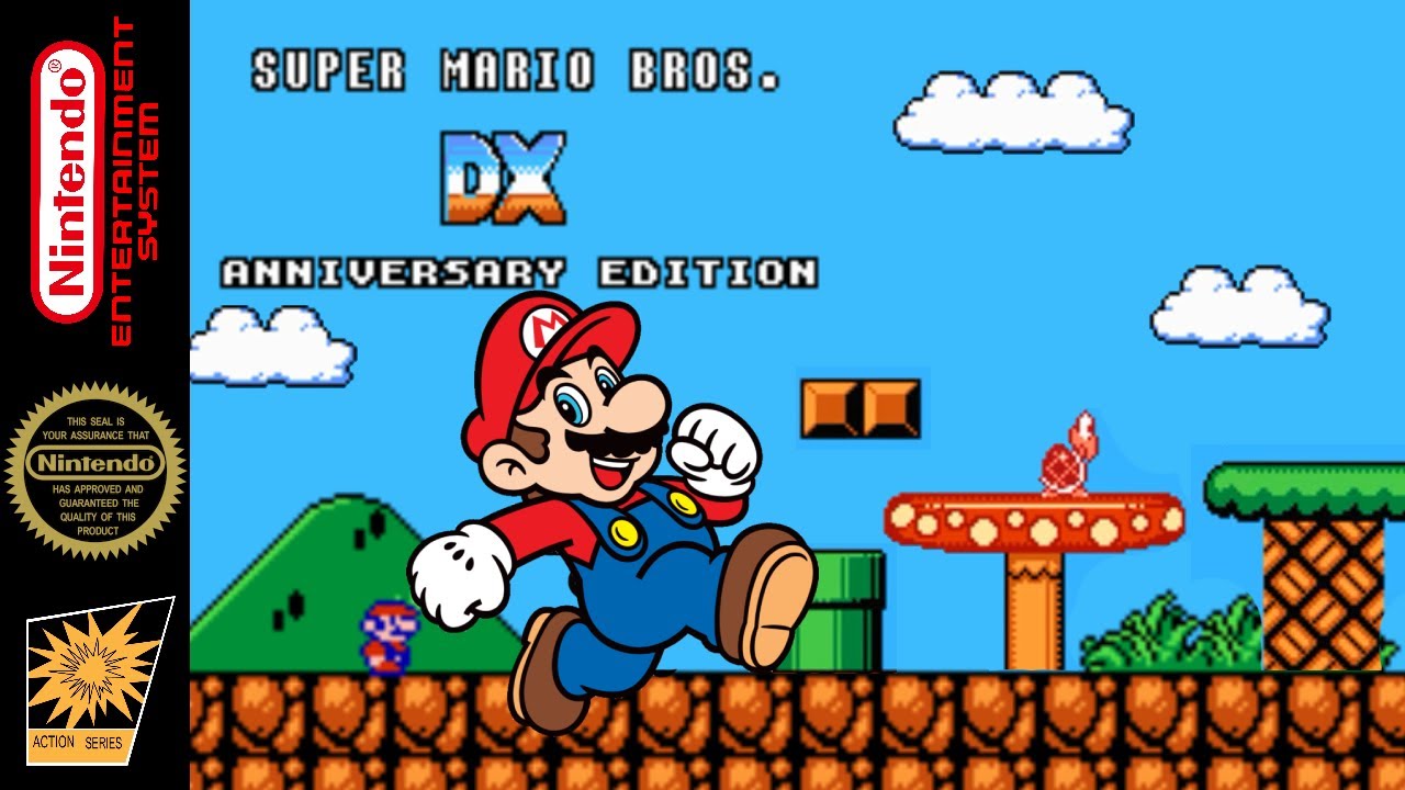 Super Mario Bros. DX Anniversary Edition - Hack [NES]
