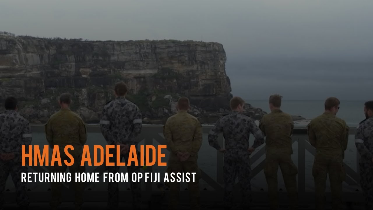 HMAS Adelaide returns home from OP Fiji Assist
