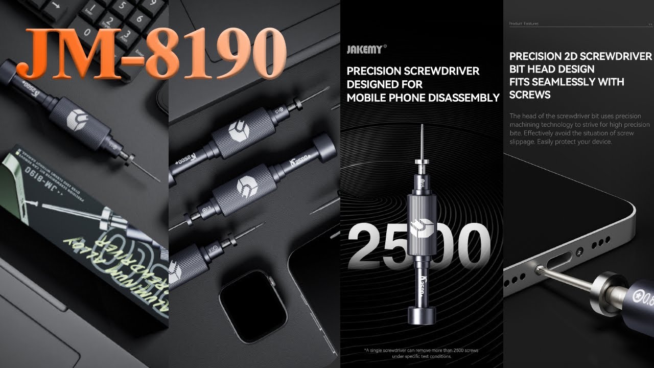 JM-8190 precision aluminum alloy screwdriver