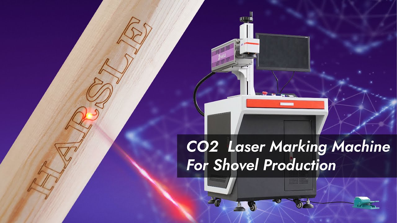 CO2&nbsp;&nbsp;Laser Logo and Brand&nbsp;Marking&nbsp;Machine&nbsp;For&nbsp;Shovel&nbsp;Logo Marking