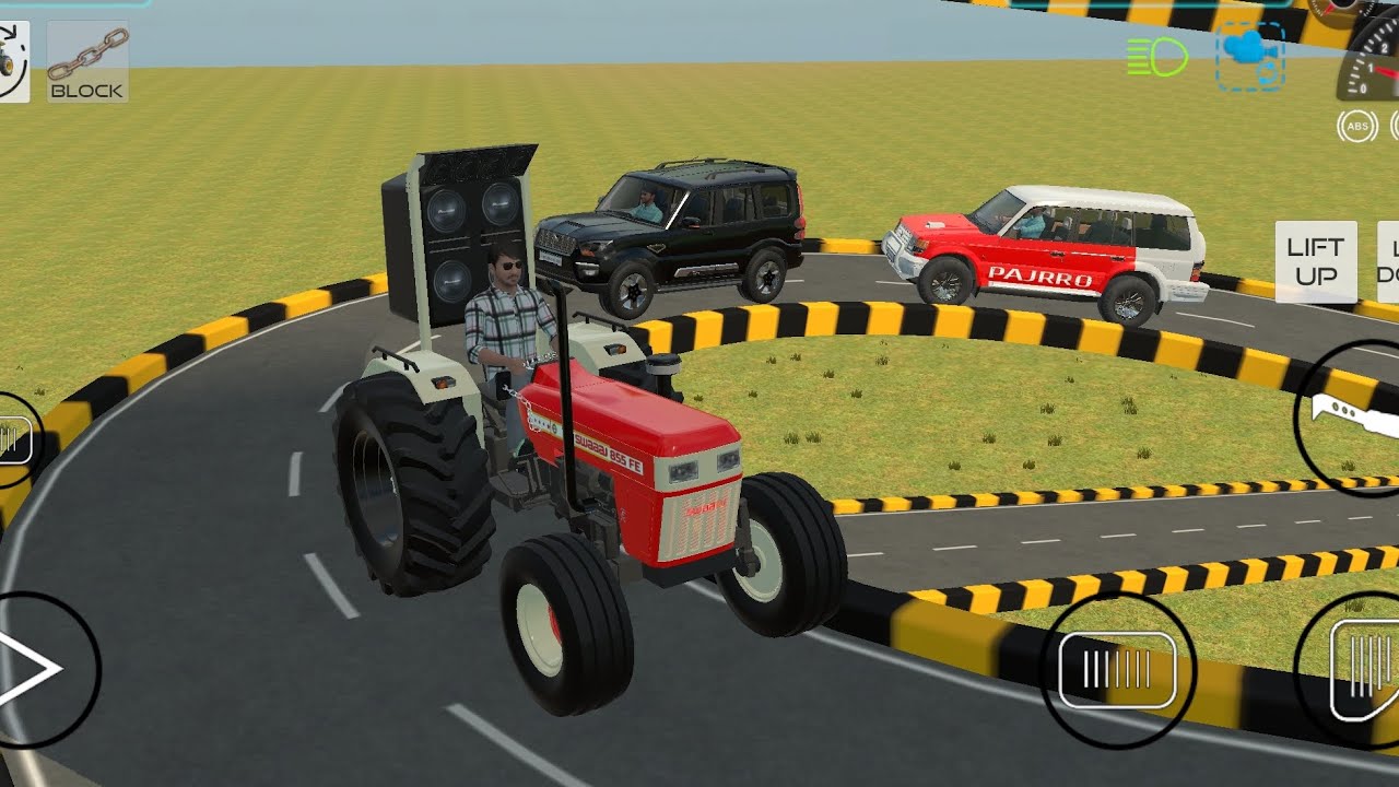 Tractor and 2 cars driving 👿 Indian vehicles simulator 😎 