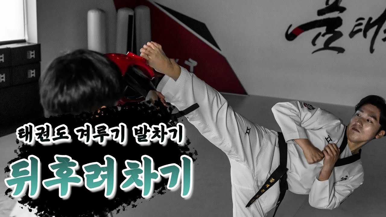 태권도 겨루기 | 뒤후려차기 | Taekwondo Sparring Kicks