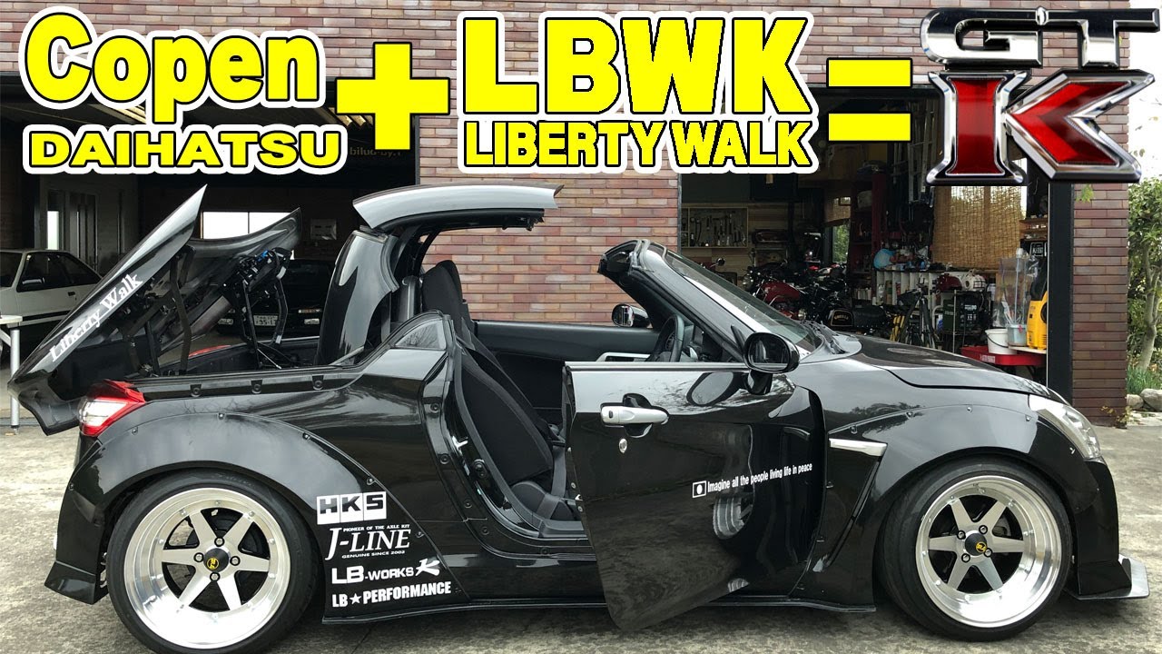 【コペンがGTR】LibertyWal　 LB☆PERFORMANCE　リバティーウォークGTK　徳島上陸
