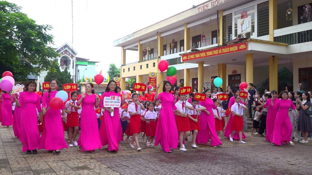 TRƯỜNG TIỂU HỌC MỎ CHÈ CHÀO ĐÓN HỌC SINH LỚP 1