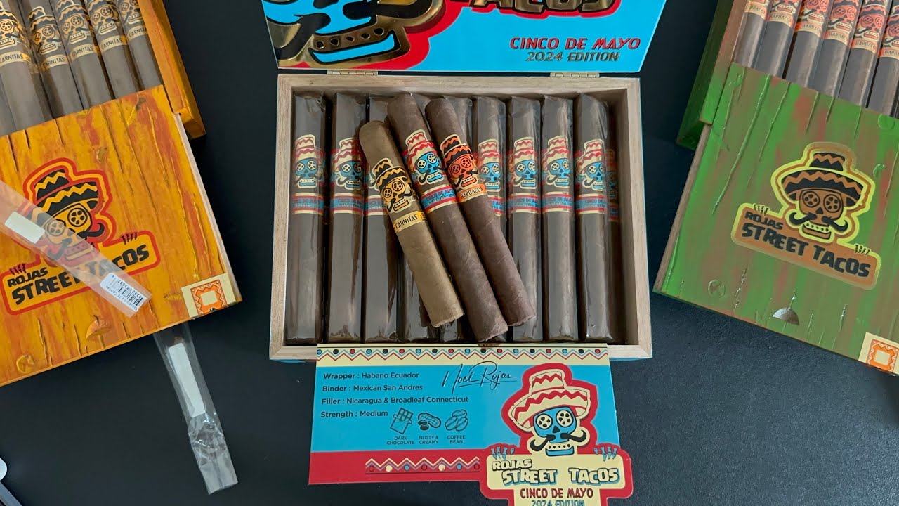 Rojas Street Tacos Cinco De Mayo 2024 LE Cigar Unboxing