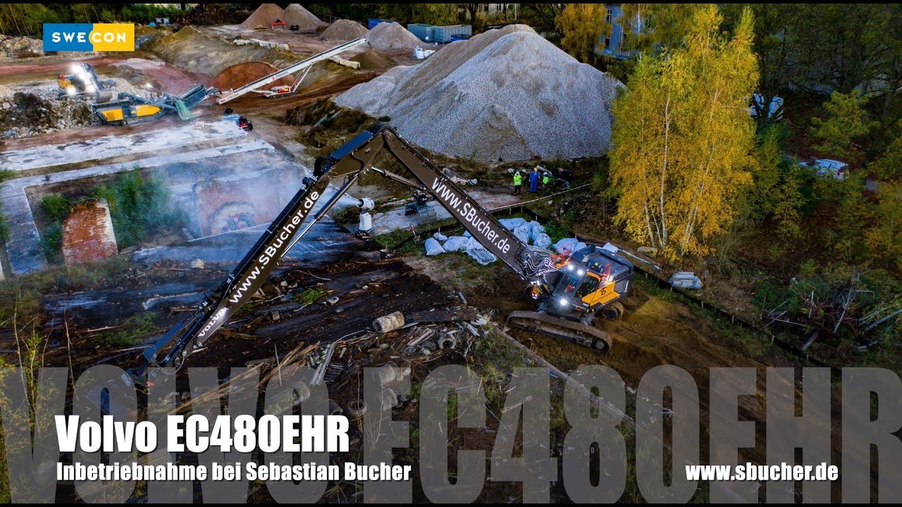 Volvo EC480EHR... Inbetriebnahme des Volvo Abbruchbaggers bei Firma SBucher.