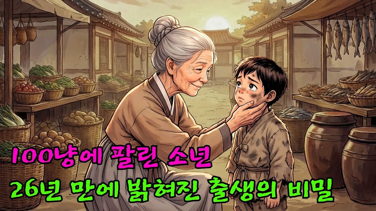 |100냥에 팔려온 아이의 소름 돋는 정체: 과부가 전 재산을 바쳐 산 소년의 비밀 야담 |옛날이야기 |민담 |전설 | 설화