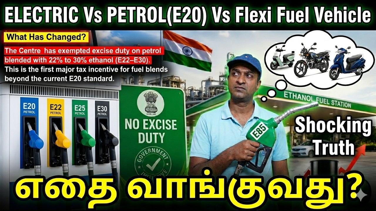 🔋Electric Vs ⛽Petrol (E20) Vs 🍃Flexi Fuel (E85) ⛽ Best Vehicle to buy in 2026😲Shocking News