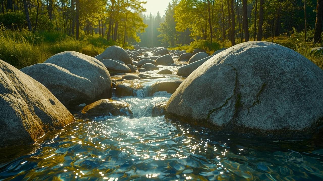 Peaceful River Flow in the Forest 🌲 Nature Sounds for Deep Sleep