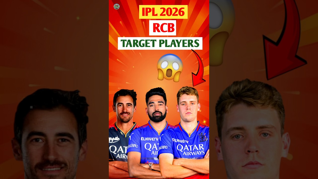 RCB IPL 2026 के Mini auction में इन 3 Players को करेगी Target👽❓️
