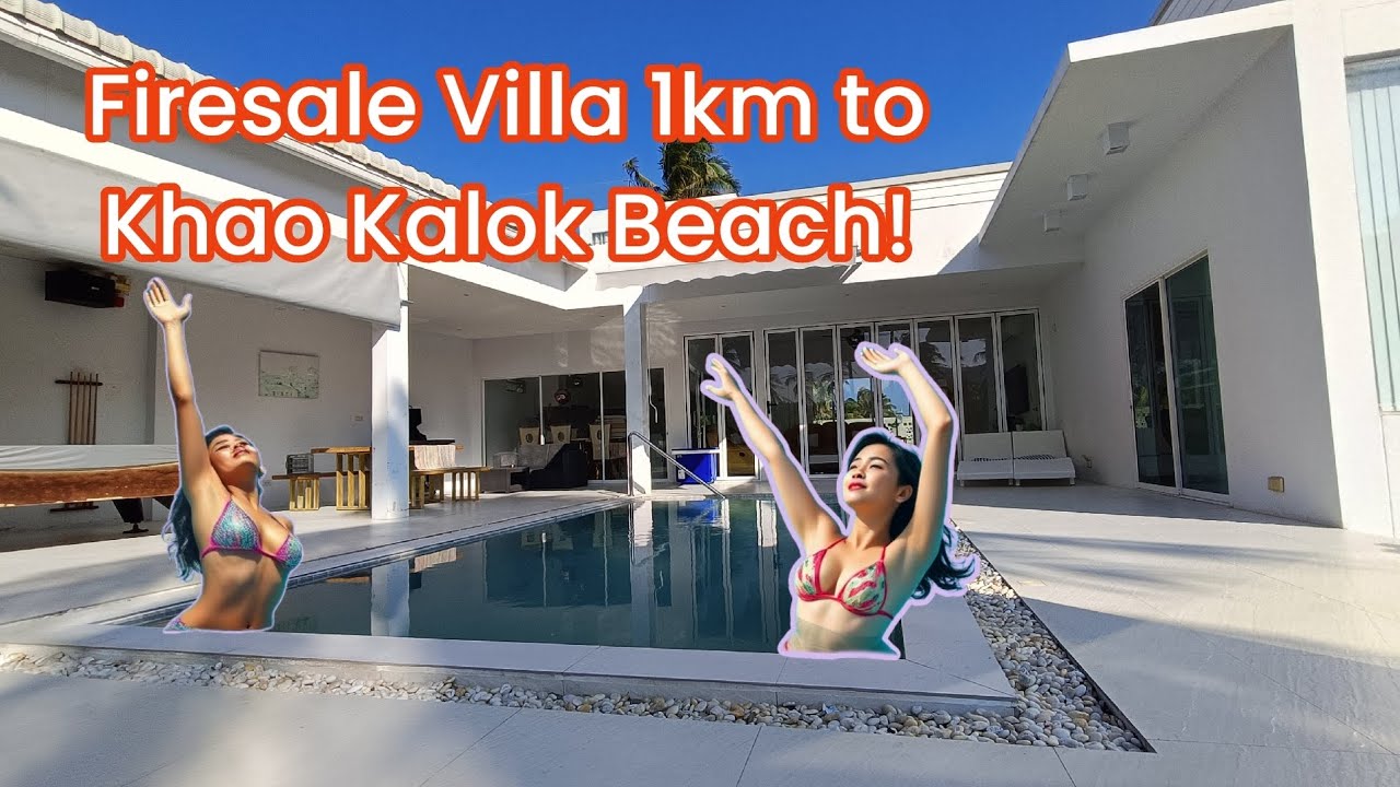 Must See 👀 firesale🔥 B7.5m pool villa 1km to beautiful Thai beach! #huahin #pranburi #poolvilla
