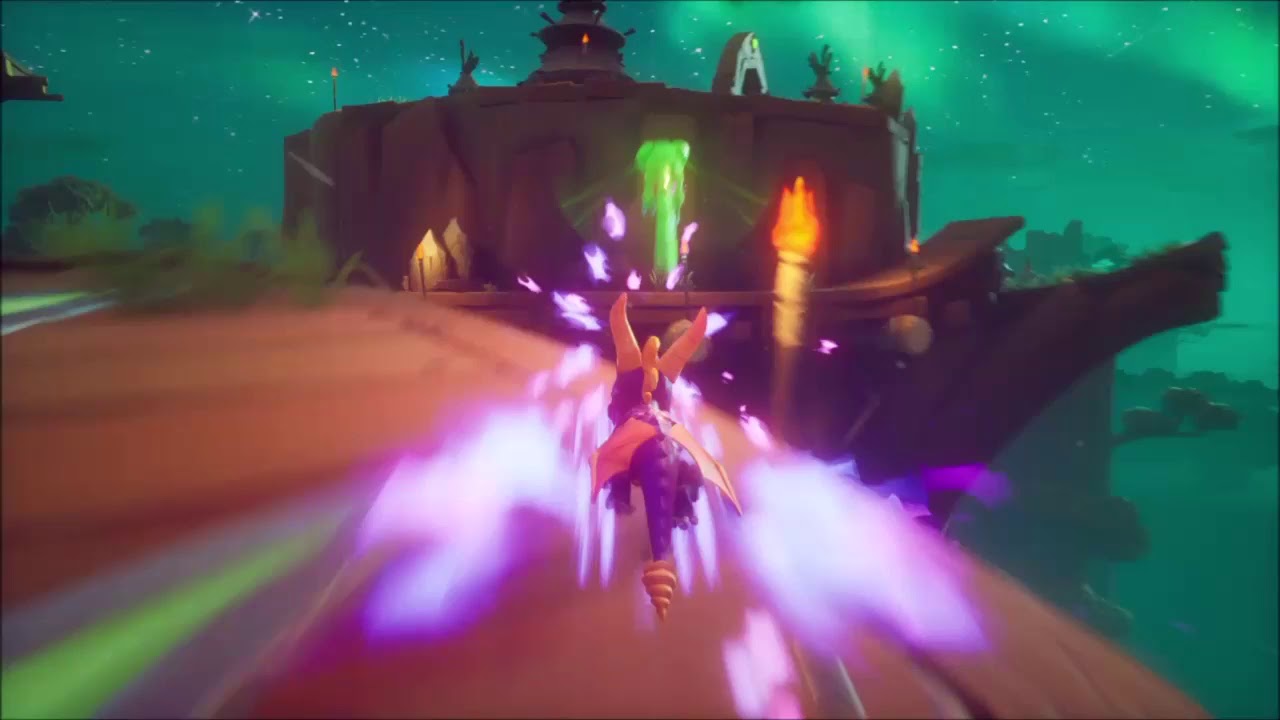 Spyro Reignited - Tree Tops - tricky jump to reach green thief