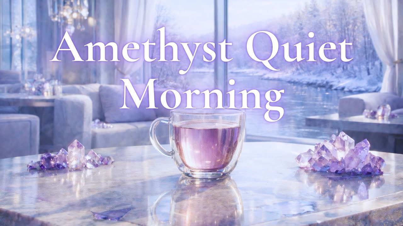 【澄んだ冬の朝を、静かに始めたいときの宝石ラウンジBGM – アメシスト】Gemveil Café – Amethyst Quiet Morning | Refined Ambient