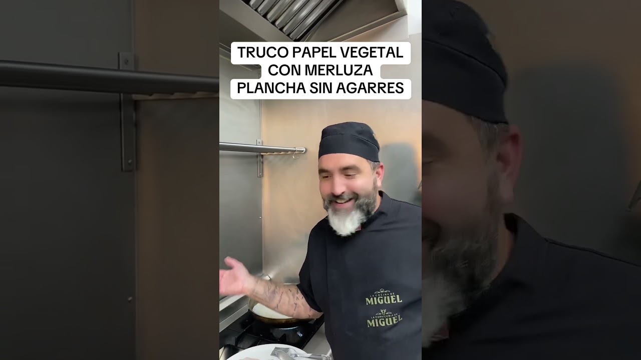 TRUCO PAPEL DE HORNO CON MERLUZA PLANCHA