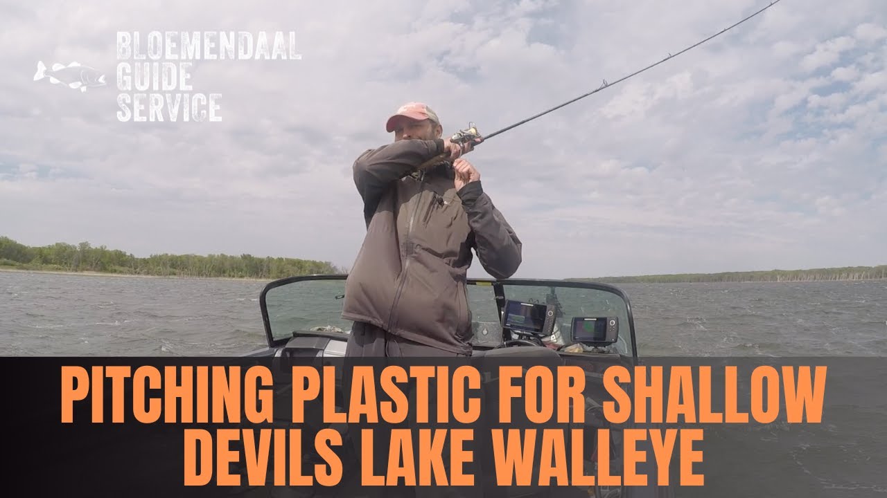 Pitching Plastic for Shallow Devils Lake Walleye