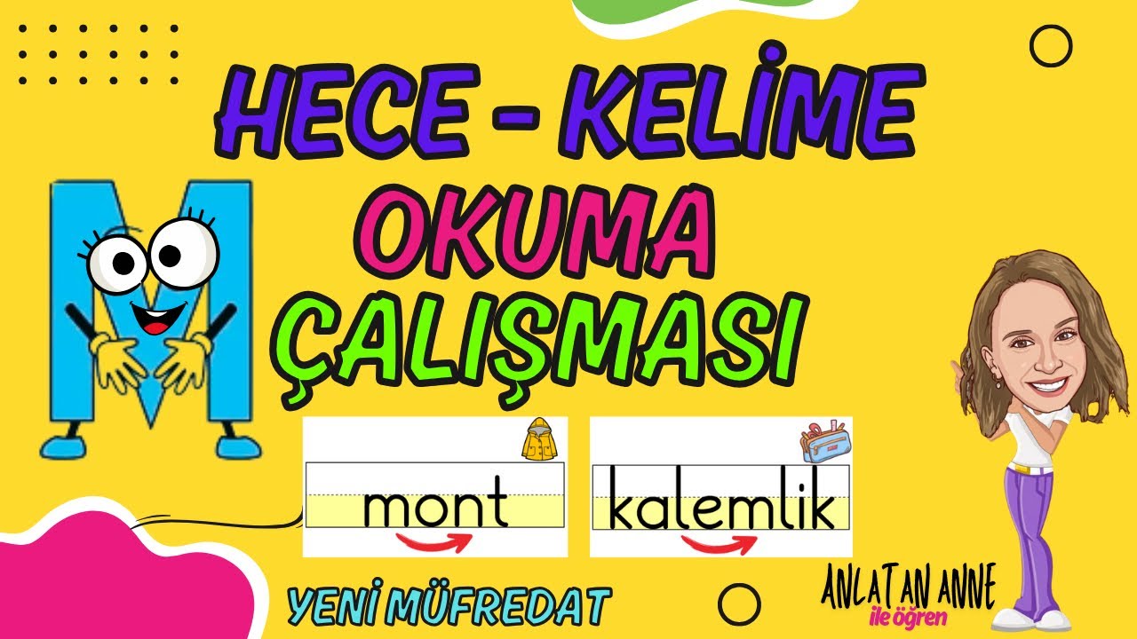 1. Sınıf “m-M” Harfi Hece / Kelime Okuma Çalışması - Ses Birleştirme (Yeni Müfredat) #birincisınıf