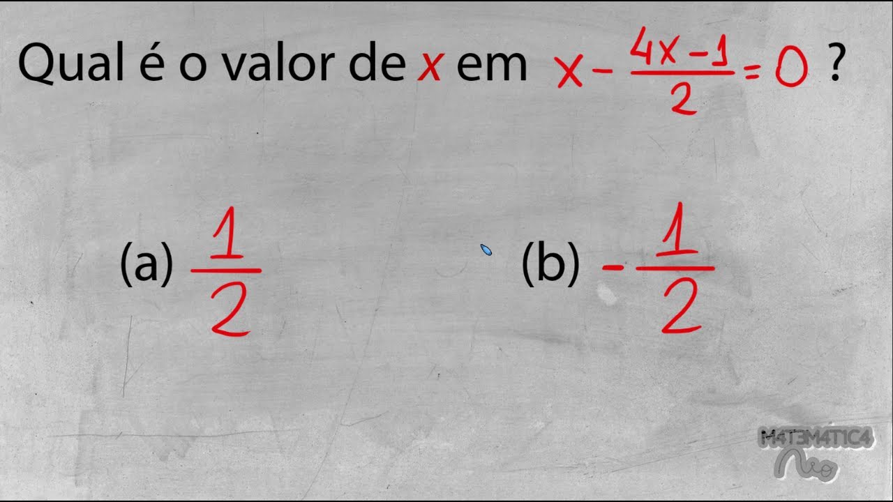 PEGADINHA da Equação com Fração e Sinal de Menos