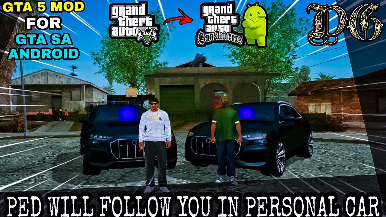 Peds follow you in separate car || Gta 5 Mod for Gta Sa Android || Cleo Mods || Gta Sa Android || DG