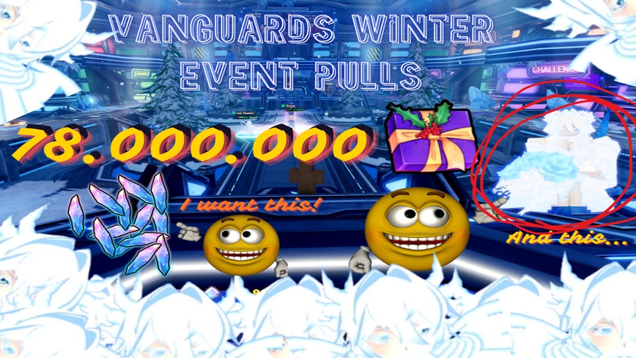 Pulling for Serialized Ice Queen with 78.000.000 Presents in Anime Vanguards Roblox!