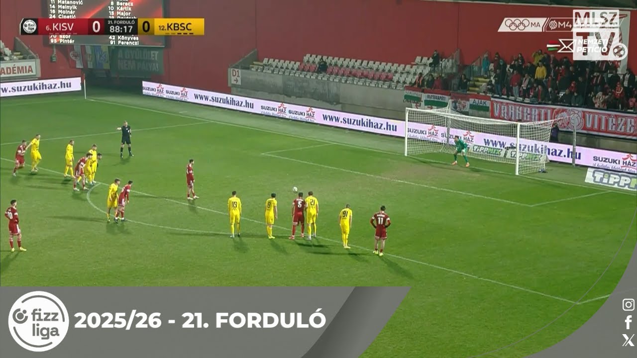 Kisvárda Master Good – Kolorcity Kazincbarcika SC | 1-0 | (0-0) | Fizz Liga | 21. forduló | MLSZTV