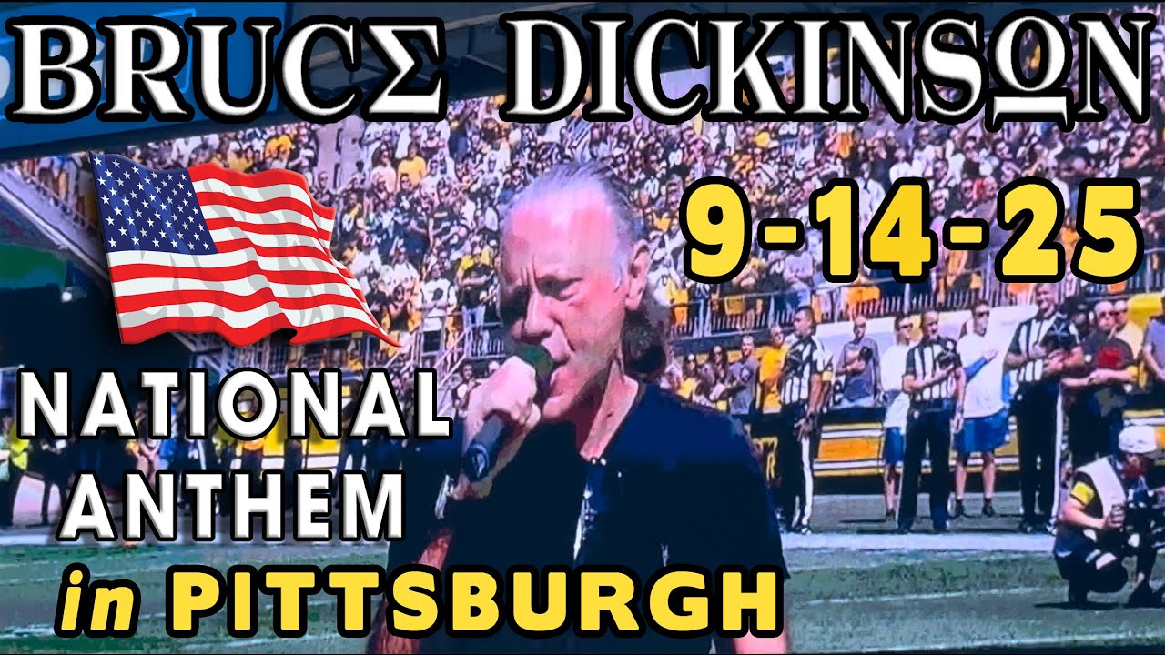 Bruce Dickinson - US National Anthem // Acrisure Stadium // Pittsburgh, PA // September 14, 2025