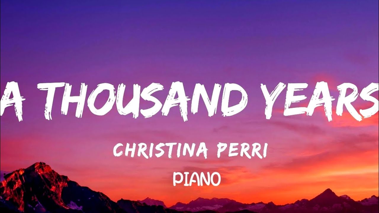 A Thousand Years -Christina  Perri [ piano video ]