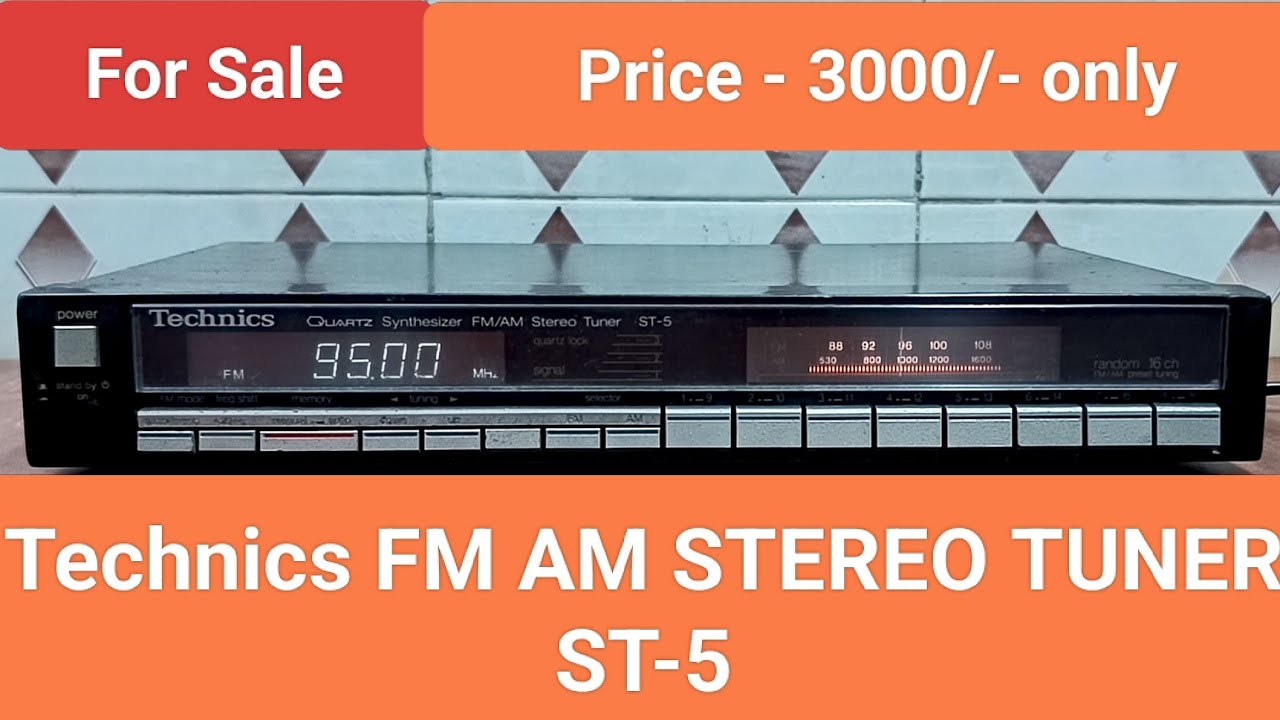 Technics FM AM STEREO TUNER ST-5 Made In Japan Nice Sound Quality Contact number - 8750424840